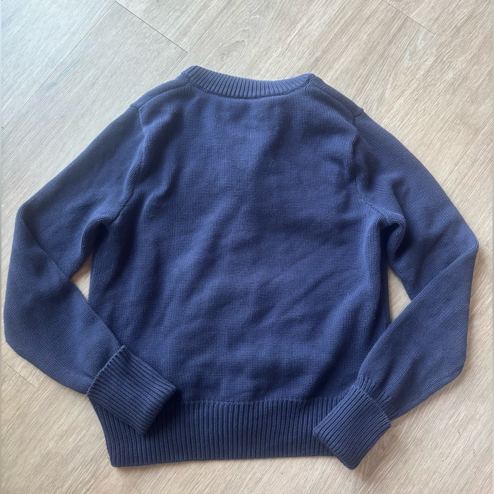 Ralph Lauren Sport | Navy Zip-Up Knit Hoodie | Size L - fits like Size XS/S - Picture 5 of 10